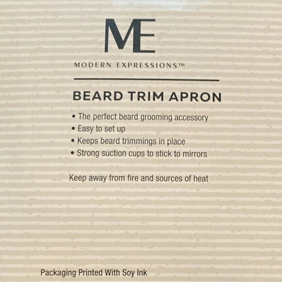 Beard Trim Apron – Grooming Catcher Cape with Neck Strap, Suction Cups & Carrier - Picture 4 of 4